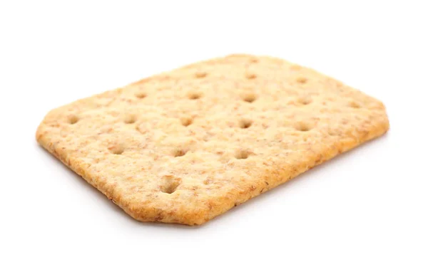 Ízletes Cracker Elszigetelt Fehér Background — Stock Fotó
