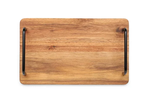 Wooden Kitchen Board Handles White Background — Stock Photo, Image