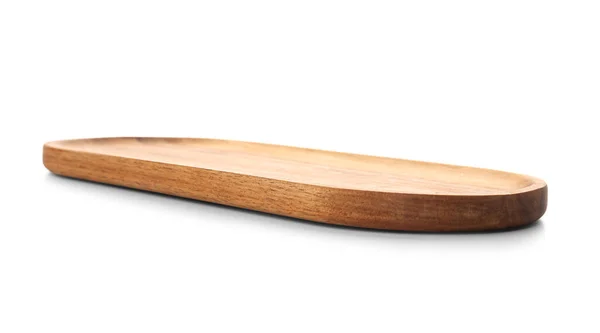 Čisté Dřevěné Kuchyňské Desky Izolované Bílém Pozadí — Stock fotografie