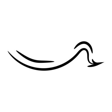 Beyaz arka planda siyah oku