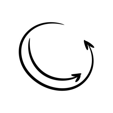 Beyaz arkaplanda siyah oklar