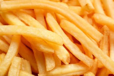 Arka planda patates kızartması.