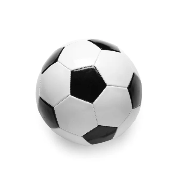Fußball Auf Weißem Hintergrund — Stockfoto