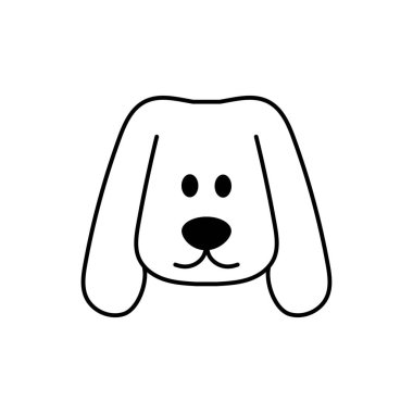 Beyaz arka plan üzerinde köpek başkanı