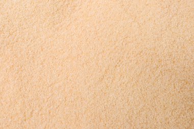 Arkaplan olarak saf irmik, yakın plan