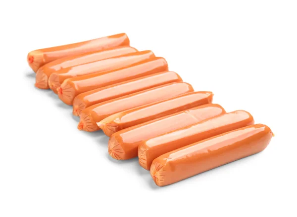 Tasty Sausages Isolated White Background — Stock Photo, Image