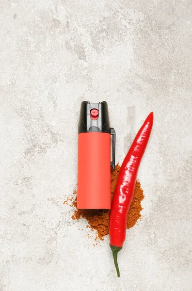 Spray Chili Pepper Powder Grunge Background — Stock Photo, Image
