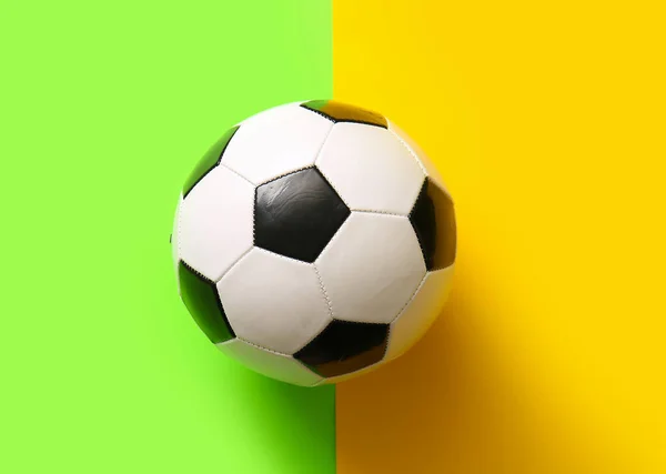 Piłka Nożna Kolorowym Tle — Zdjęcie stockowe