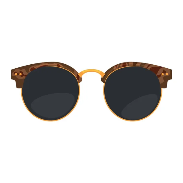 Modische Sonnenbrille Auf Weißem Hintergrund — Stockvektor