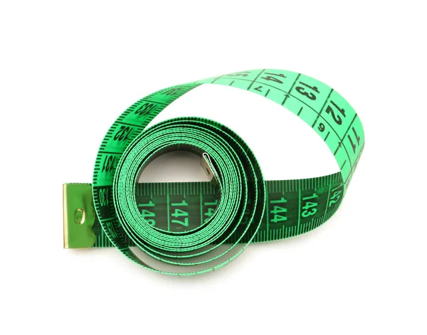 白い背景に分離された新しい測定テープ — ストック写真