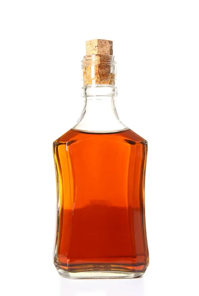 Bottle Rum White Background — Stock Photo, Image