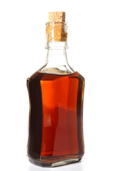 Bottle Rum White Background — Stock Photo, Image
