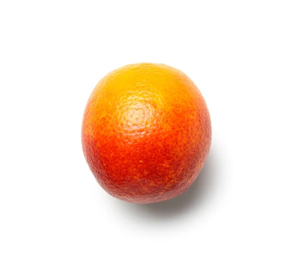 Fruit Orange Sang Entier Savoureux Sur Fond Blanc — Photo