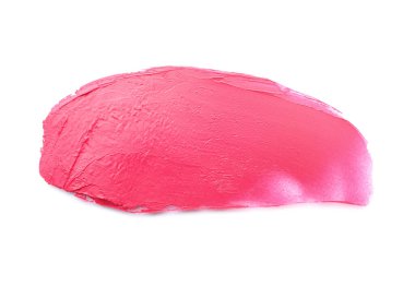 Kontur beyaz arka plan üzerinde pembe ruj