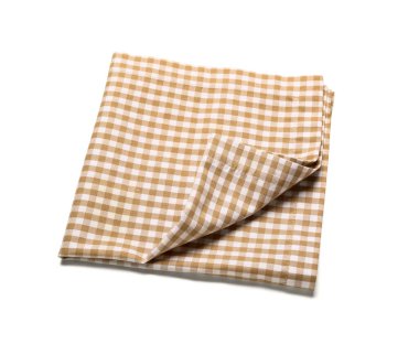 Beyaz arka planda ekose peçete. Festa Junina (Haziran Festivali) kutlaması