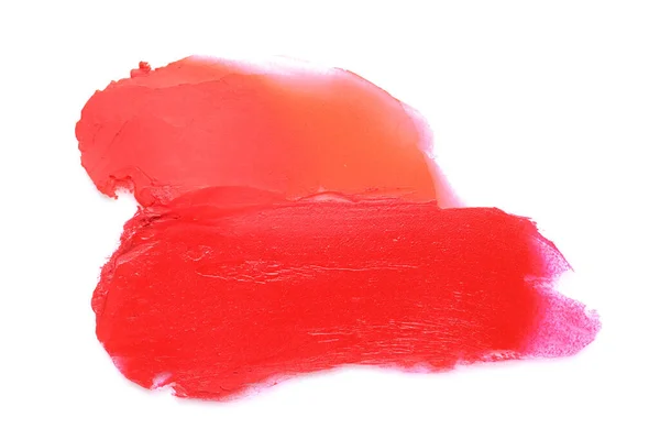Different Lipstick Strokes White Background — Stock Photo, Image