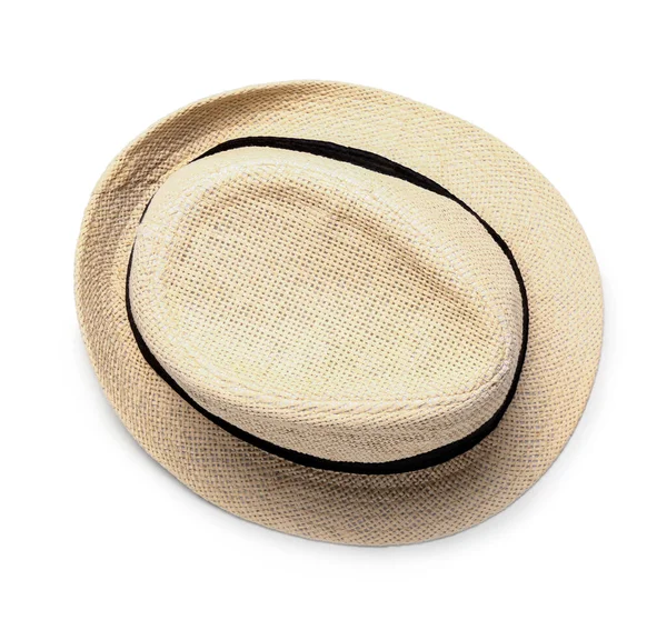 Ψάθινο Καπέλο Λευκό Φόντο Γιορτή Festa Junina Φεστιβάλ Ιουνίου — Φωτογραφία Αρχείου