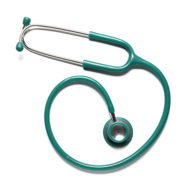 Modern stetoskop beyaz izole