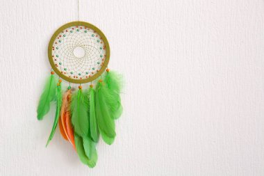 Işık duvarında asılı düş kapanı