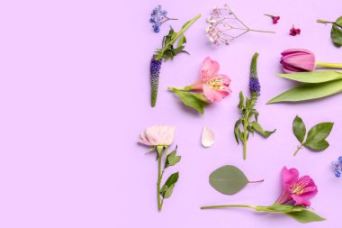 Leylak arkaplanda güzel çiçekler