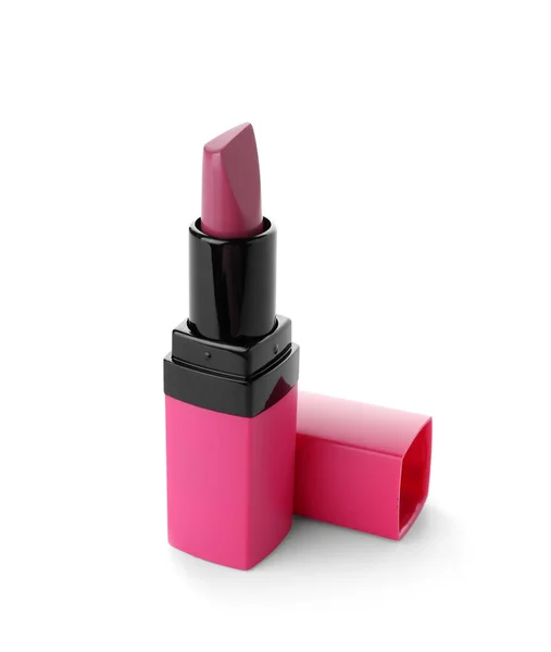 Pink Lipstick White Background — Stock Photo, Image