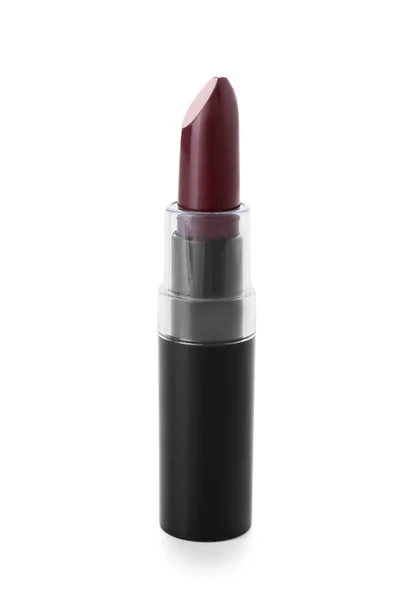 Dark Red Lipstick White Background — Stock Photo, Image