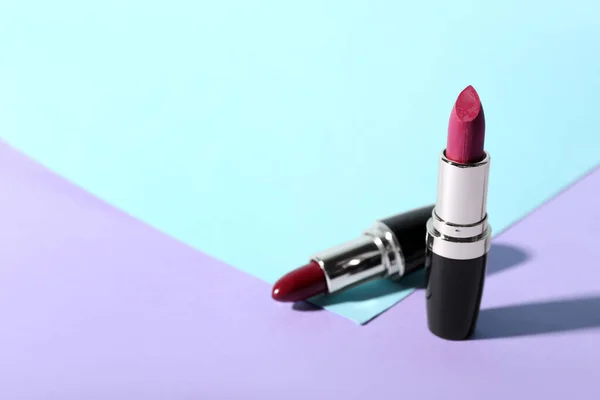 Beautiful Lipsticks Color Background — Stock Photo, Image