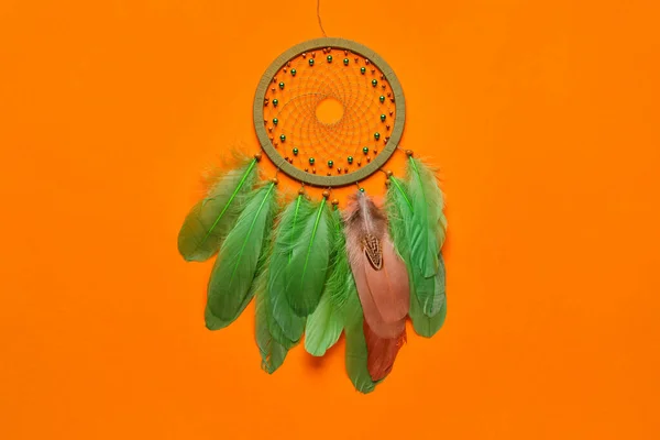 Acchiappasogni Sfondo Arancione — Foto Stock