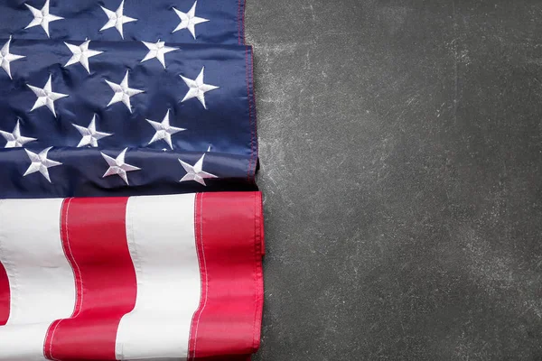stock image USA flag on dark background. Memorial Day celebration