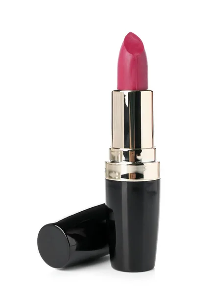 Pink Lipstick White Background — Stock Photo, Image