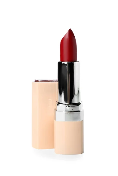 Red Lipstick White Background — Stock Photo, Image