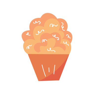 Beyaz zemin üzerine lezzetli doğum günü kek