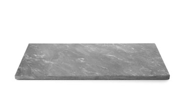 Taş tahta beyaz arkaplanda izole edildi