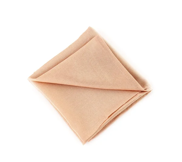 New Folded Napkin White Background — Stock Photo, Image