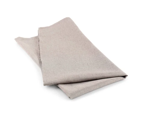 stock image Clean fabric napkin on white background