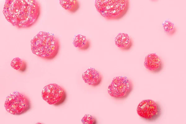 Δείγματα Glitter Ροζ Φόντο — Φωτογραφία Αρχείου