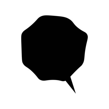 Beyaz arkaplanda sohbet kutusu