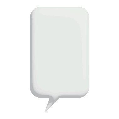 Beyaz arkaplanda sohbet kutusu