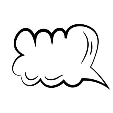 Beyaz arkaplanda sohbet kutusu