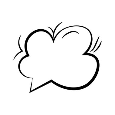 Beyaz arkaplanda sohbet kutusu