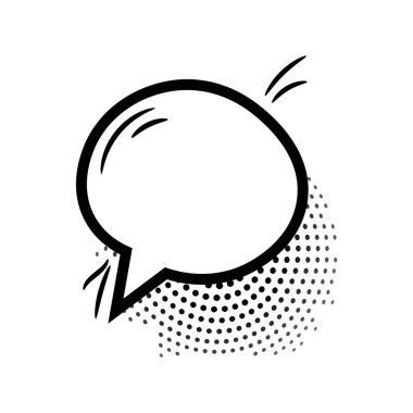 Beyaz arkaplanda sohbet kutusu