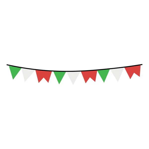 stock vector Bunting party flags on white background