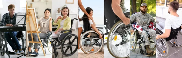 Group of people with physical disabilities
