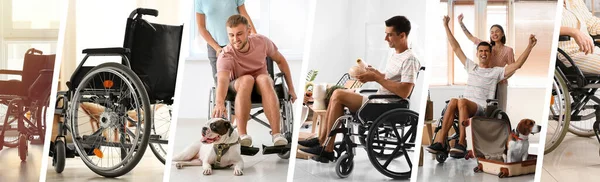 Conjunto Personas Con Discapacidad Física —  Fotos de Stock