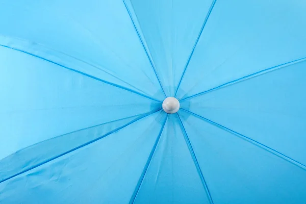Blå Strandparaply Som Bakgrunn – stockfoto
