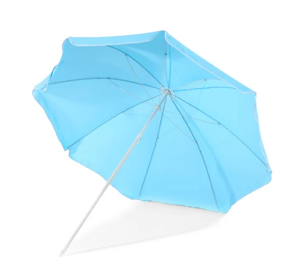 Parapluie Bleu Isolé Sur Fond Blanc — Photo