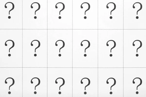 Paper Question Marks Closeup — Stock Photo, Image