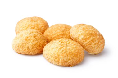 Beyaz arka planda lezzetli choux pastası