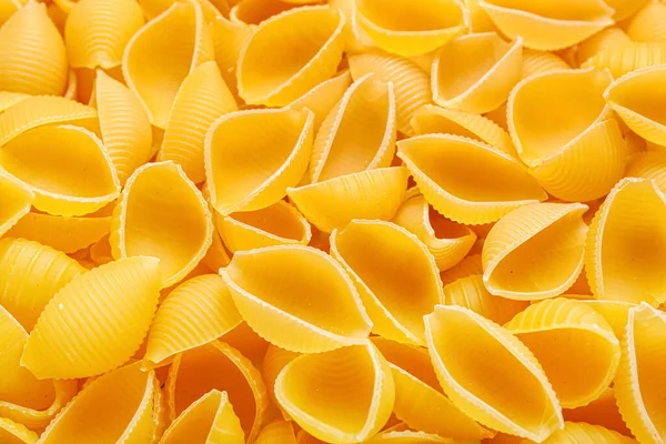 Raw Conchiglie Pasta Background — Stock Photo, Image