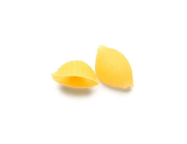 Raw Conchiglie Pasta Isolated White Background — Stock Photo, Image